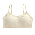 Teen Girls Padded Cotton Sports Bra – Soft & Comfortable Daily Wear Bra (Free Size, Beige)